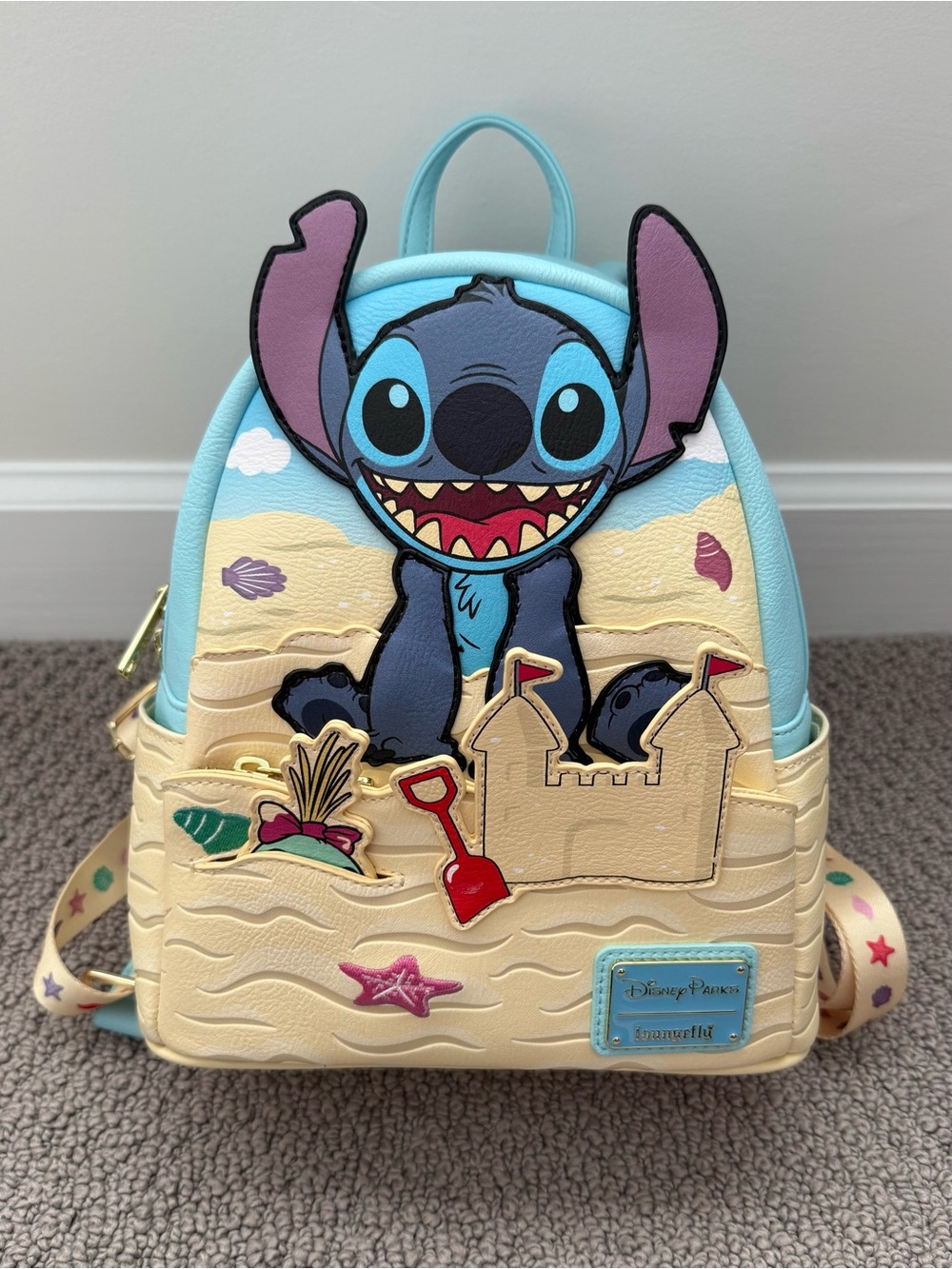 NWOT Disney Parks Loungefly Mini Backpack - Summer Stitch Beach